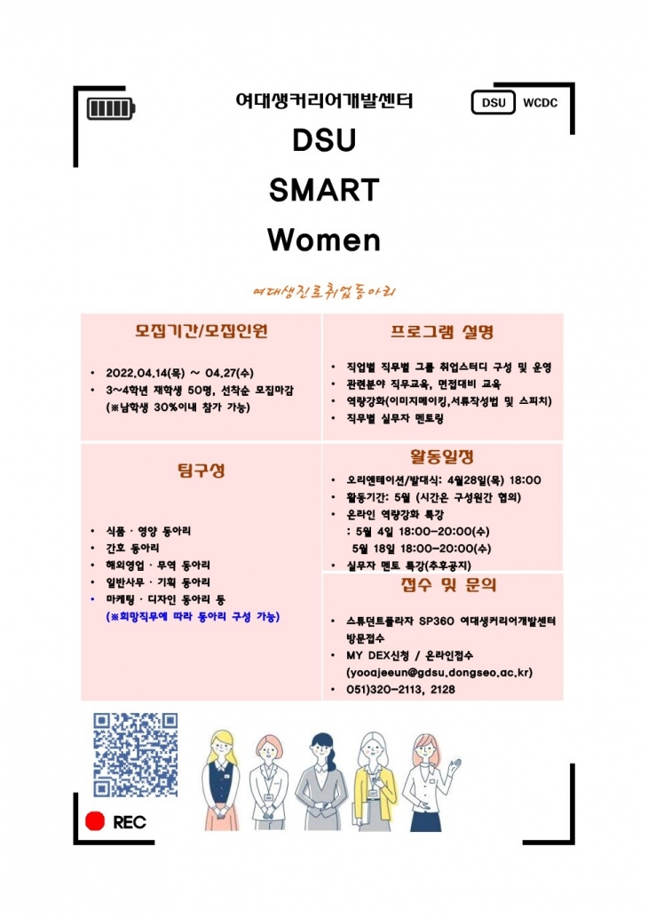 DSU SMART Women(여대생 취업동아리) 프로그램